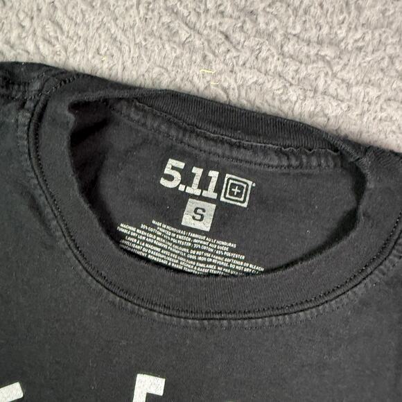 5.11 Tactical Shirt Mens Small Black The Forge Military Graphic Tee Short Sleeve - Picture 4 of 8